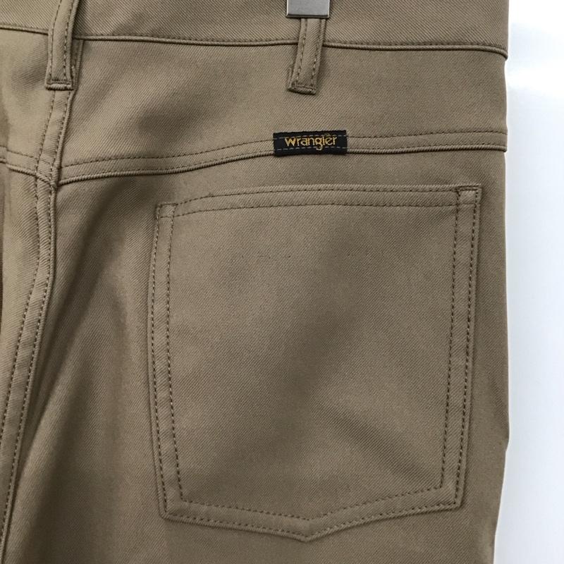 ラングラー Wrangler パンツ スラックス スラックス ワイドパンツ カジュアルパンツ センタータックパンツ L 無地 茶 / ブラウン /  メンズ USED 古着 中古 10125338