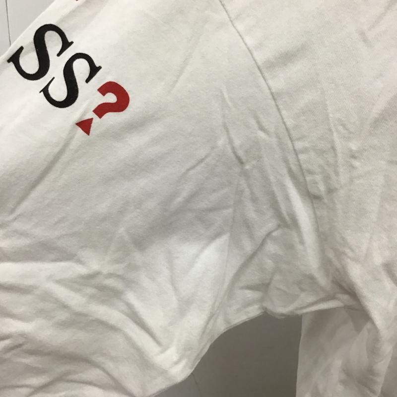 ゲス Guess カットソー 長袖 長袖カットソー クルーネックカットソー ロングスリーブカットソー プリントTシャツ S プリント 白 / ホワイト / レディース USED 古着 中古 10105859