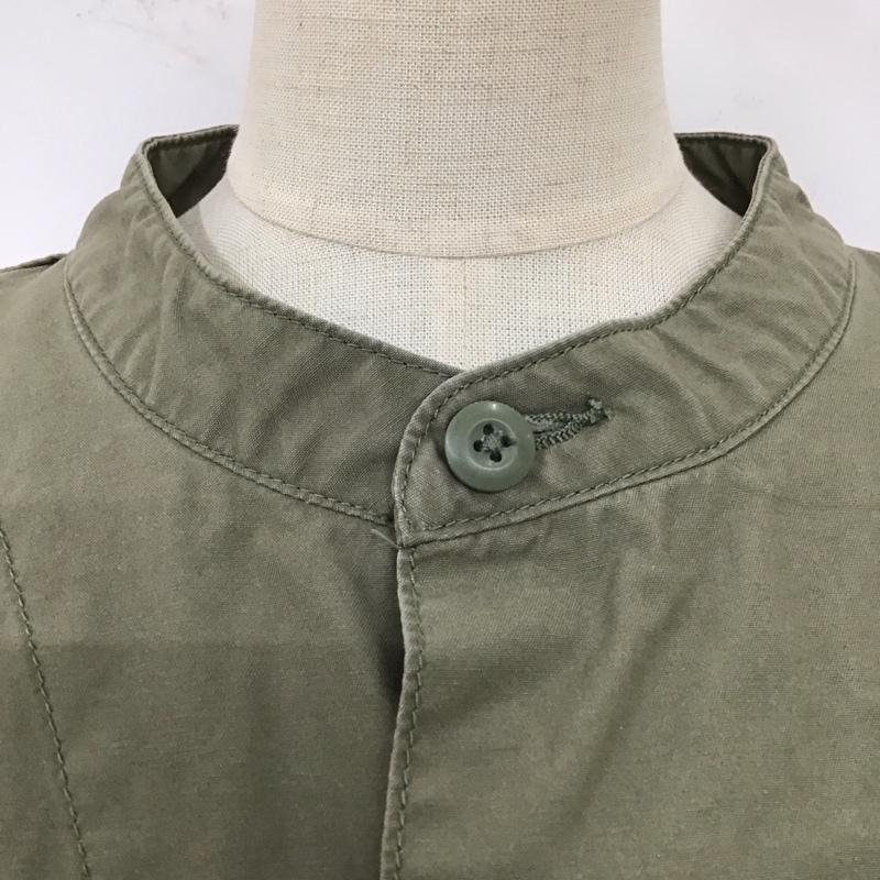 アースミュージックアンドエコロジー earth music&ecology ジャケット、上着 ジャンパー、ブルゾン 1C03L0Y0200 COTTON USAミリタリーシャツブルゾン FREE 無地 カーキ / カーキ / レディース USED 古着 中古 10117704