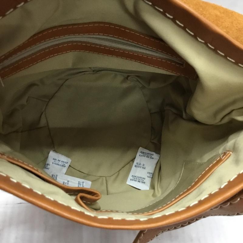 ニコアンド niko and... ショルダーバッグ ショルダーバッグ メッシュ 編み込み レザー 無地 茶 / ブラウン / レディース USED 古着 中古 10106886