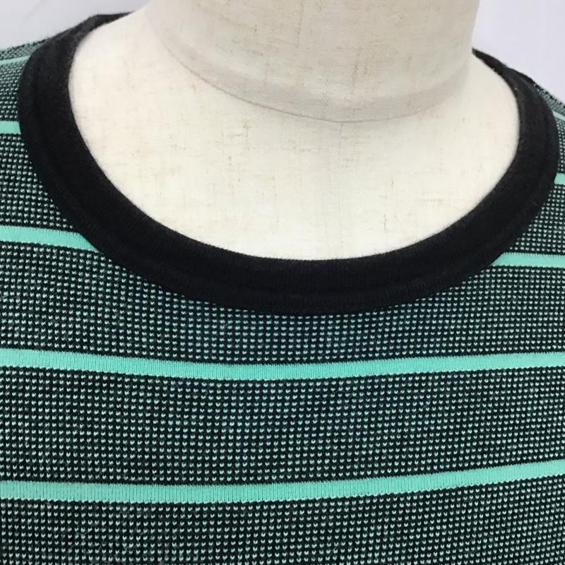 クーティー COOTIE Tシャツ 半袖 半袖カットソー プリントTシャツ クルーネックカットソー L ボーダー柄 マルチカラー / マルチカラー /  メンズ USED 古着 中古 10113141