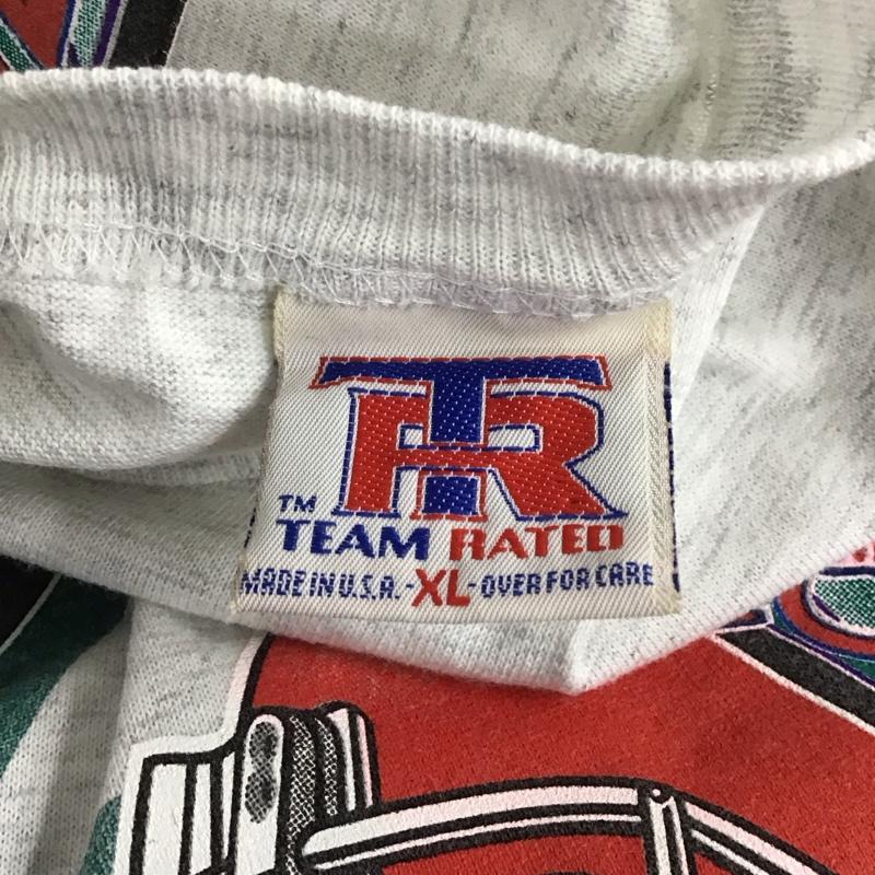 古着 USED Tシャツ 半袖 半袖カットソー プリントTシャツ クルーネックカットソー 古着 XL プリント 灰 / グレー / メンズ USED 古着 中古 10107694