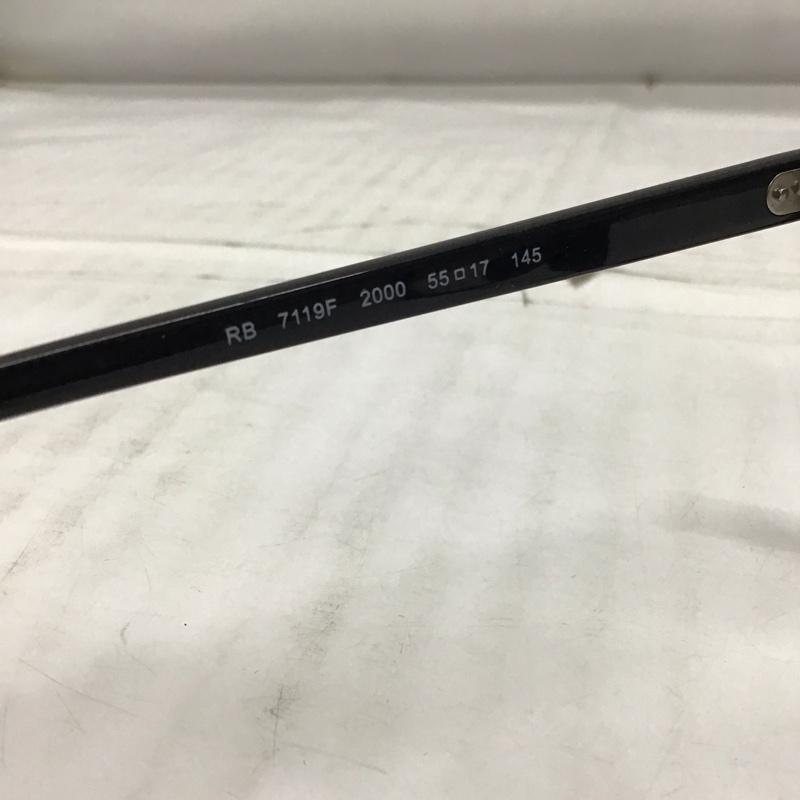 レイバン Ray-Ban めがね・サングラス めがね RB7119F ロゴ、文字 黒 / ブラック / メンズ USED 古着 中古 10114308