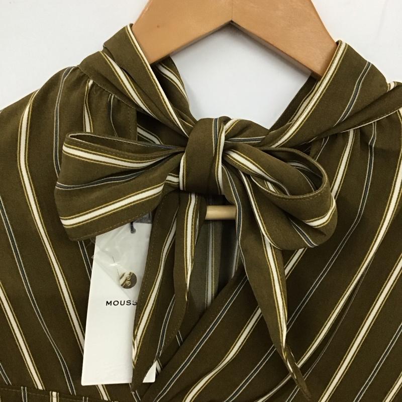 マウジー MOUSSY シャツ、ブラウス 長袖 010AA330-8330 FREE ストライプ マルチカラー / マルチカラー / レディース USED 古着 中古 10129594