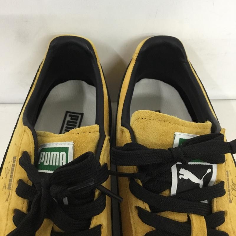 プーマ PUMA スニーカー スニーカー 361466 01 CLYDE 27cm 箱有 27.0cm ロゴ、文字 黄 / イエロー / X 黒 / ブラック / メンズ USED 古着 中古 10131224