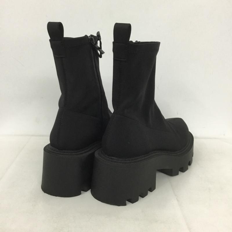 ザラ ZARA ブーツ 一般 3125 010 800 EU37 無地 黒 / ブラック / レディース USED 古着 中古 10139446