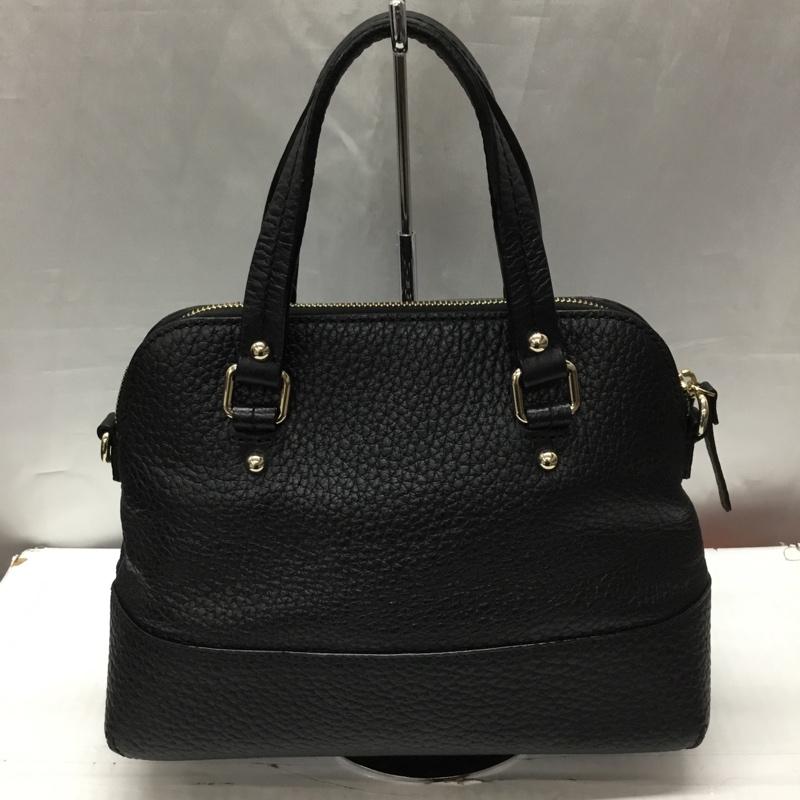 ケイトスペード Kate Spade ハンドバッグ ハンドバッグ レザー ロゴ、文字 黒 / ブラック / レディース USED 古着 中古 10113759