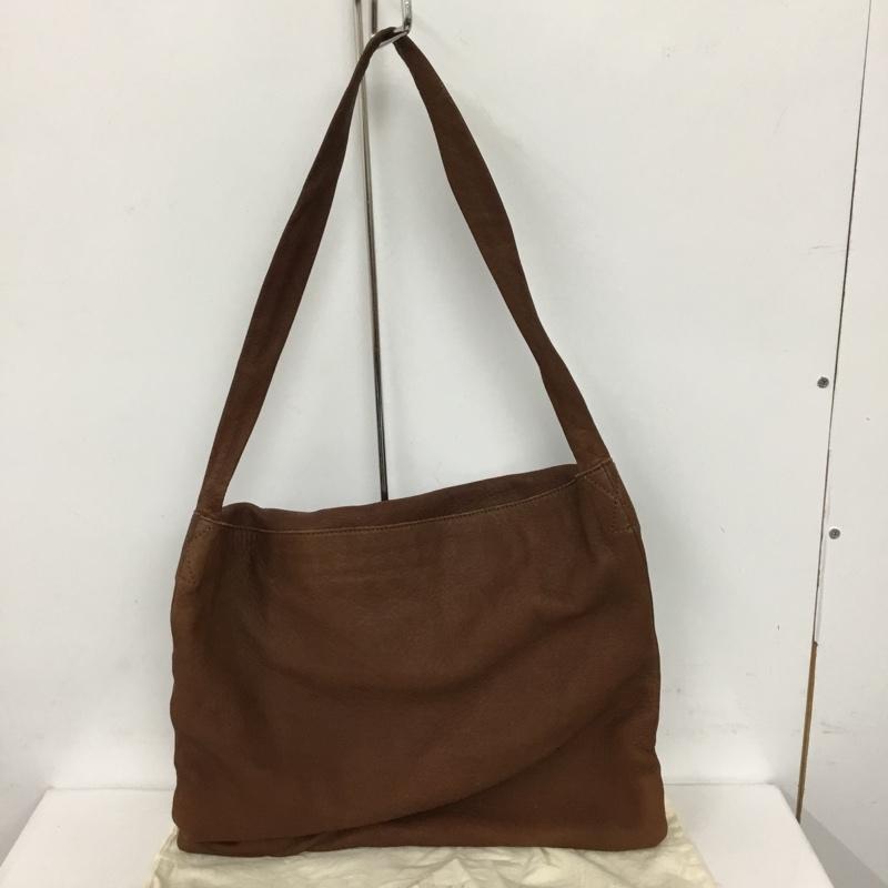 エヴァムエヴァ evam eva ショルダーバッグ ショルダーバッグ Dove & Olive レザー 無地 茶 / ブラウン / レディース USED 古着 中古 10128322
