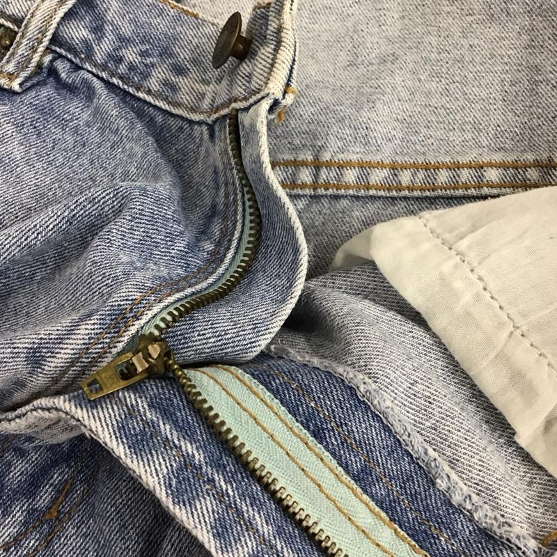 トミー ジーンズ TOMMY JEANS パンツ ショートパンツ デニムショートパンツ 90s 36 無地 水色 / ライトブルー / メンズ USED 古着 中古 10129923
