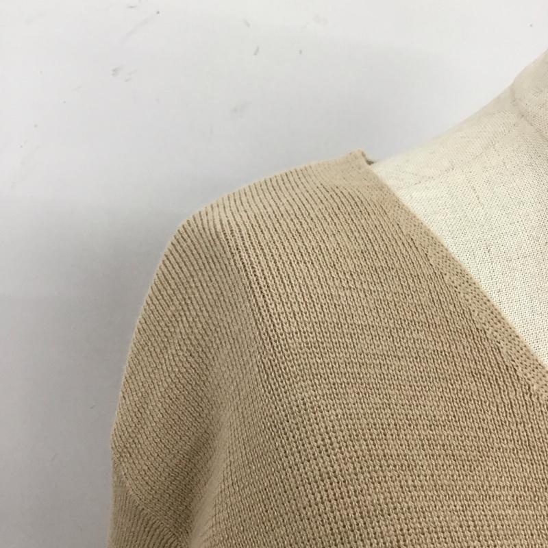 オペークドットクリップ OPAQUE.CLIP ニット、セーター 長袖 M 無地 ベージュ / ベージュ /  レディース USED 古着 中古 10110299
