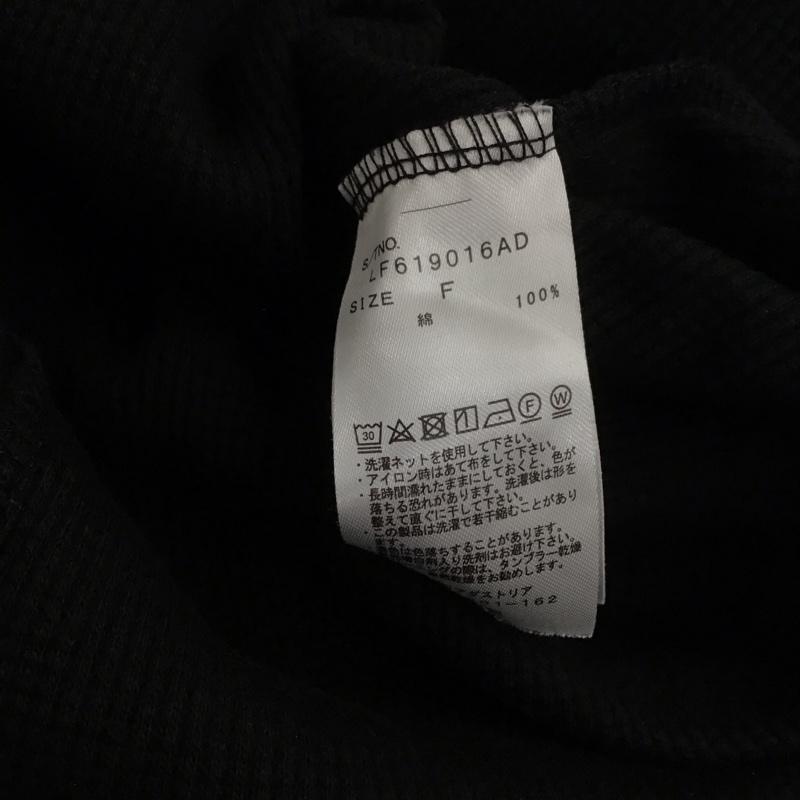 ローリーズファーム LOWRYS FARM カットソー 半袖 FREE 無地 黒 / ブラック / レディース USED 古着 中古 10129634