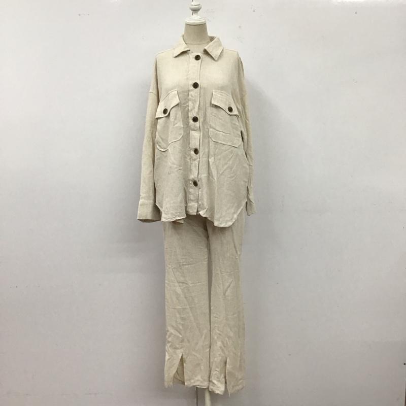 アズールバイマウジー AZUL BY MOUSSY セットアップ セットアップ 250esm30-055c 無地 ベージュ / ベージュ / レディース USED 古着 中古 10120330