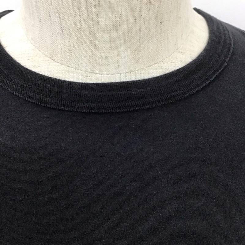 クーティー COOTIE Tシャツ 半袖 半袖カットソー プリントTシャツ クルーネックカットソー M 無地 黒 / ブラック /  メンズ USED 古着 中古 10110872