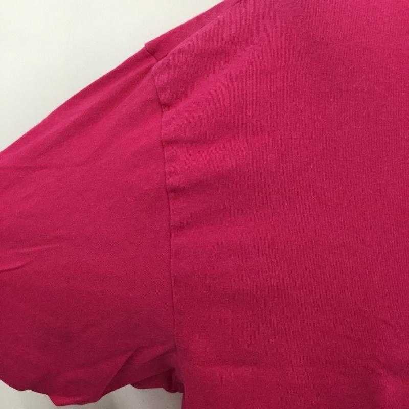 ポロラルフローレン POLO RALPH LAUREN Tシャツ 半袖 半袖カットソー プリントTシャツ クルーネックカットソー L ロゴ、文字 桃 / ピンク /  メンズ USED 古着 中古 10109974