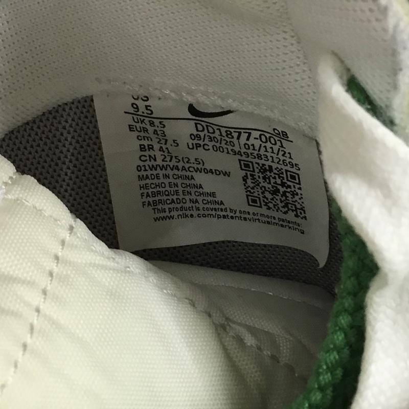 ナイキ NIKE スニーカー スニーカー DD1877 001 BLAZER LOW SACAI 27.5cm 箱有 27.5cm ロゴ、文字 白 / ホワイト / X 灰 / グレー / X 緑 / グリーン / メンズ USED 古着 中古 10110573