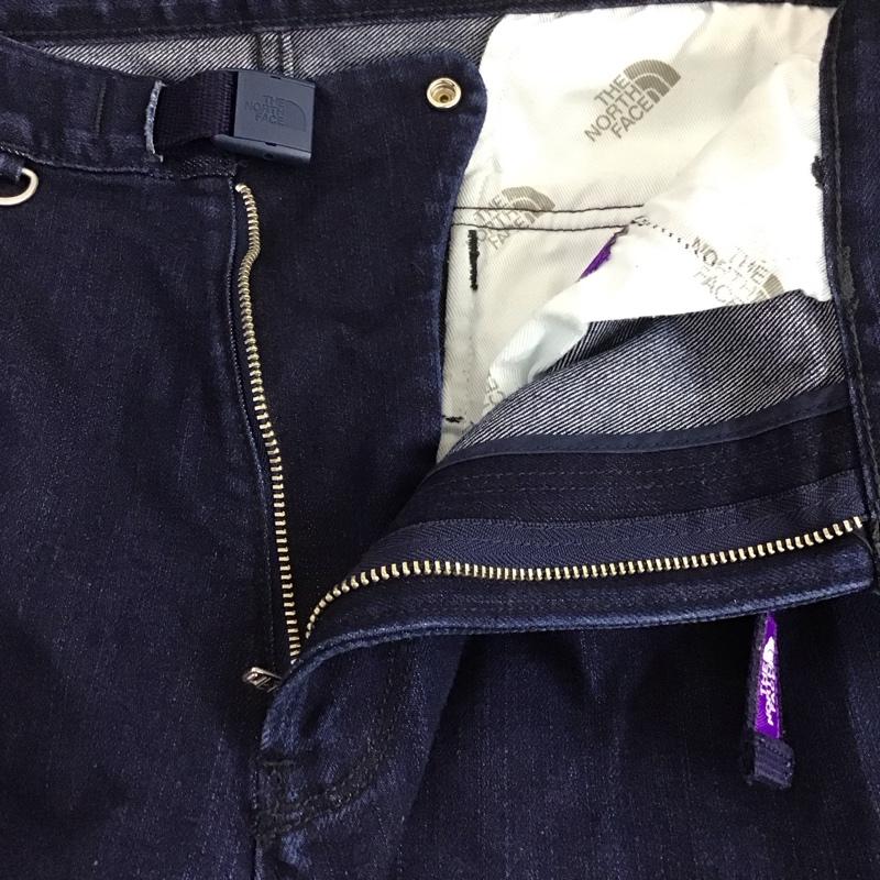 ザ ノースフェイス パープルレーベル THE NORTH FACE PURPLE LABEL パンツ デニム、ジーンズ nt5768n WebbingBeltDenimPants デニムパンツ カジュアルパンツ 34インチ 無地 インディゴ / インディゴ /  メンズ USED 古着 中古 10126292
