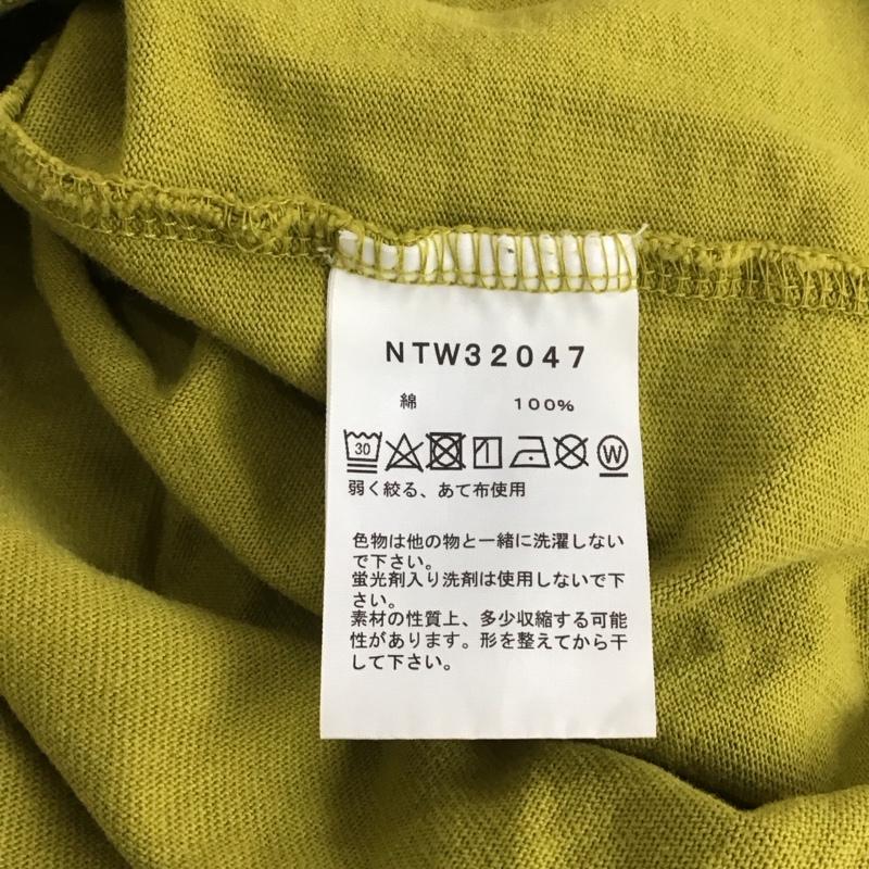 ザノースフェイス THE NORTH FACE Tシャツ 長袖 NTW32047 ロングスリーブ ヘビーコットンティー L ロゴ、文字 薄緑 / ライトグリーン / レディース USED 古着 中古 10117393