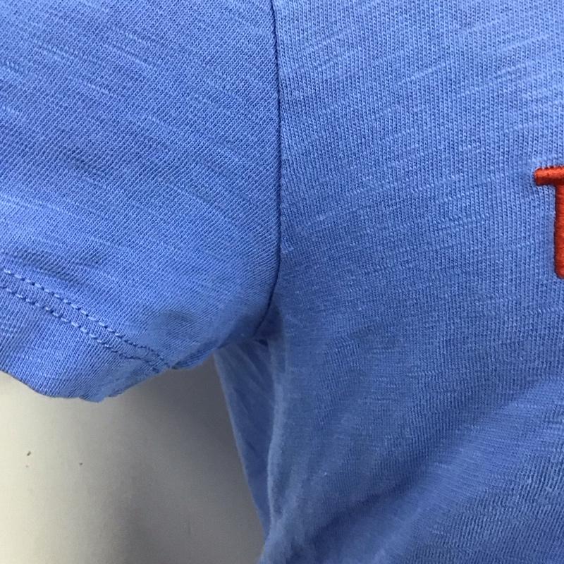 トミー ジーンズ TOMMY JEANS Tシャツ 半袖 クルーネック XS ロゴ、文字 青 / ブルー / レディース USED 古着 中古 10123066