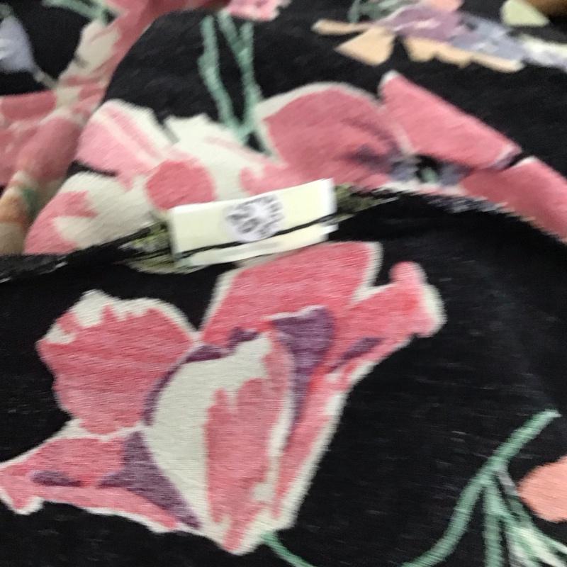 ザラ ZARA ワンピース ロングスカート Vネック 長袖 XS 花柄 マルチカラー / マルチカラー / レディース USED 古着 中古 10138637