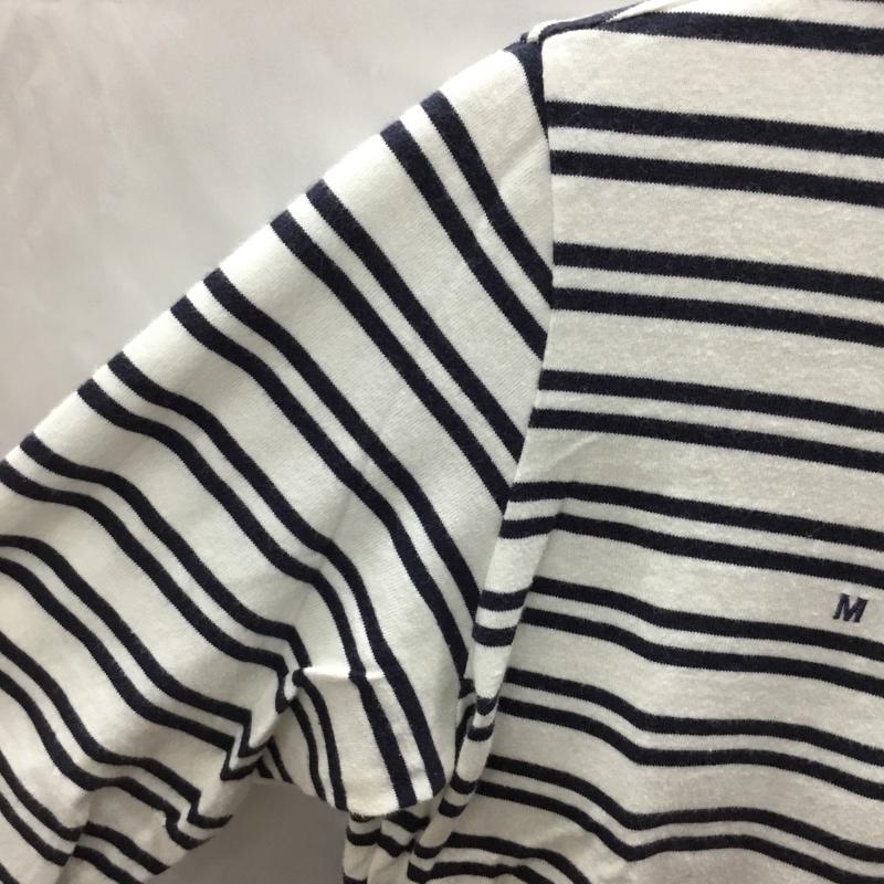 マックレガー McGREGOR カットソー 七分袖 七分丈カットソー クルーネックカットソー プリントTシャツ L ボーダー柄 白 / ホワイト / X 紺 / ネイビー / レディース USED 古着 中古 10113391