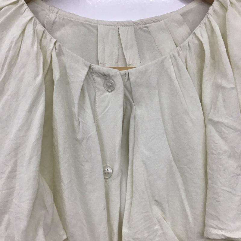 アメリカンホリック AMERICAN HOLIC シャツ、ブラウス 長袖 HC51L0A0200 サラックール衿フリルラグランブラウス L 無地 アイボリー / アイボリー / レディース USED 古着 中古 10130976