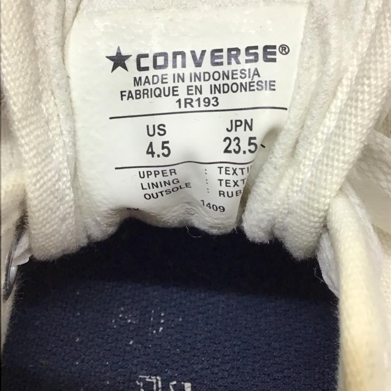 コンバース CONVERSE スニーカー スニーカー 1R193 JACK PURCELL ジャックパーセル 23.5cm 23.5cm ロゴ、文字 白 / ホワイト / レディース USED 古着 中古 10118789