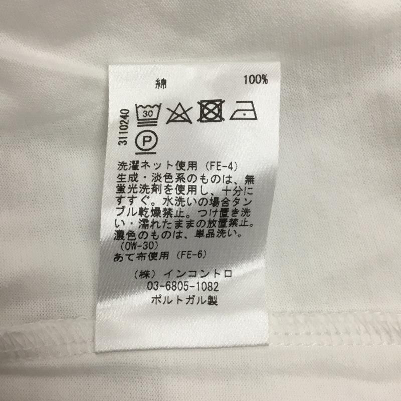 スタジオニコルソン STUDIO NICHOLSON Tシャツ 半袖 51-10-321007-00 22SS MIDWEIGHTJRSYLOGO 半袖カットソー M 無地 白 / ホワイト / メンズ USED 古着 中古 10121050