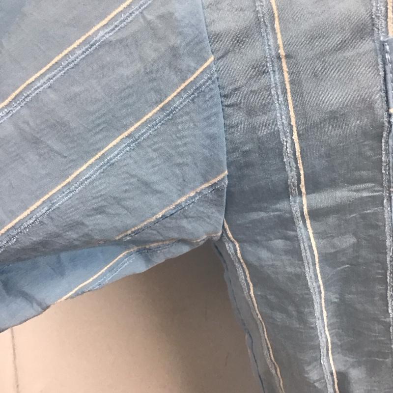 ザラ ZARA シャツ、ブラウス 長袖 長袖シャツ ストライプシャツ カラーシャツ S ストライプ 水色 / ライトブルー / レディース USED 古着 中古 10126883