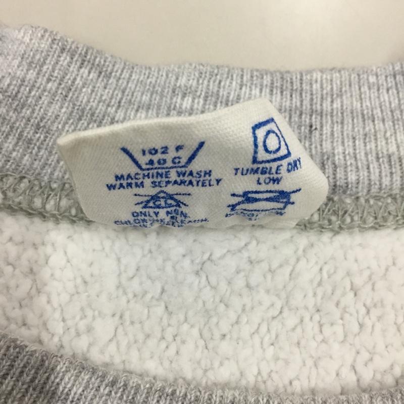チャンピオン Champion トレーナー 長袖 長袖トレーナー スウェット クルーネック リブスウェットカットソー 80s XL ロゴ、文字 灰 / グレー /  メンズ USED 古着 中古 10119416
