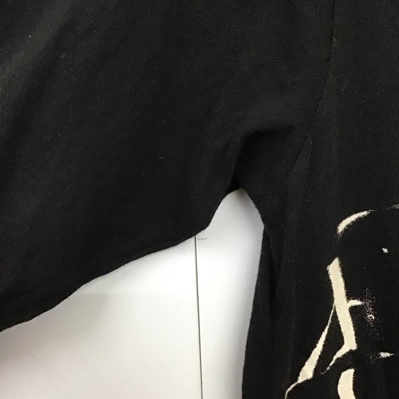 ディーゼル DIESEL Tシャツ 七分袖 S ロゴ、文字 黒 / ブラック / レディース USED 古着 中古 10130611