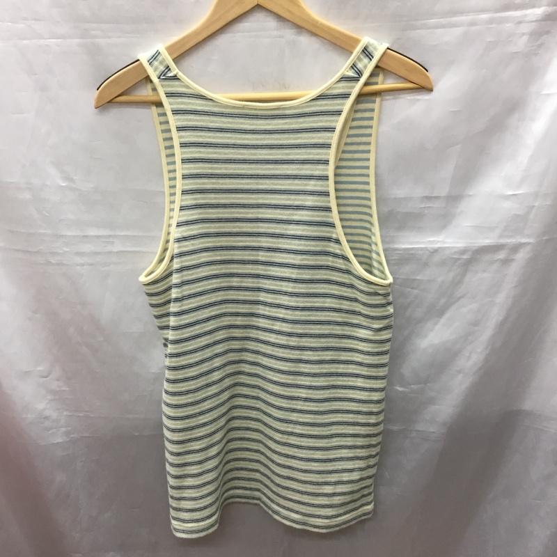 ラルフローレン RALPHLAUREN タンクトップ タンクトップ KK RA LM3029 Uネック 7f ボーダー柄 ベージュ / ベージュ / X 水色 / ライトブルー / X 紺 / ネイビー / レディース USED 古着 中古 10118180
