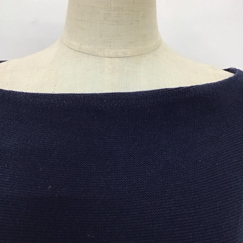 マウジー MOUSSY ニット、セーター 長袖 長袖ニットカットソー ニット セーター クルーネックニット FREE 無地 紺 / ネイビー / レディース USED 古着 中古 10117880