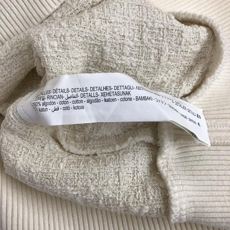 ザラ ZARA ベスト ベスト 7563 042 712 Vネック M 無地 アイボリー / アイボリー / レディース USED 古着 中古 10117684