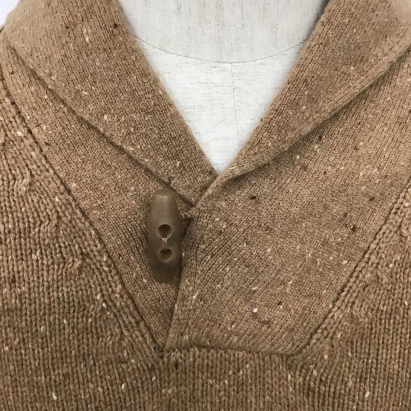 ブルックスブラザーズ BROOKS BROTHERS ニット、セーター 長袖 ショールカラー ウール M 無地 ベージュ / ベージュ / メンズ USED 古着 中古 10111249