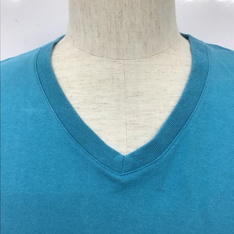 ナンバーナイン デニム NUMBER (N)INE DENIM Tシャツ 半袖 半袖カットソー 無地Tシャツ Vネックカットソー M 無地 青 / ブルー / メンズ USED 古着 中古 10107250