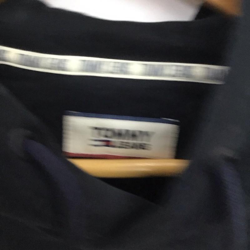 トミー ジーンズ TOMMY JEANS パーカー 長袖 長袖パーカー プルオーバーパーカー スウェット S ロゴ、文字 黒 / ブラック / メンズ USED 古着 中古 10136617