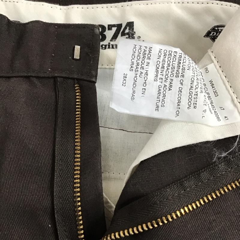 ディッキーズ Dickies パンツ ワークパンツ、ペインターパンツ ワークパンツ ワイドパンツ カジュアルパンツ 28インチ ロゴ、文字 茶 / ブラウン / メンズ USED 古着 中古 10128768