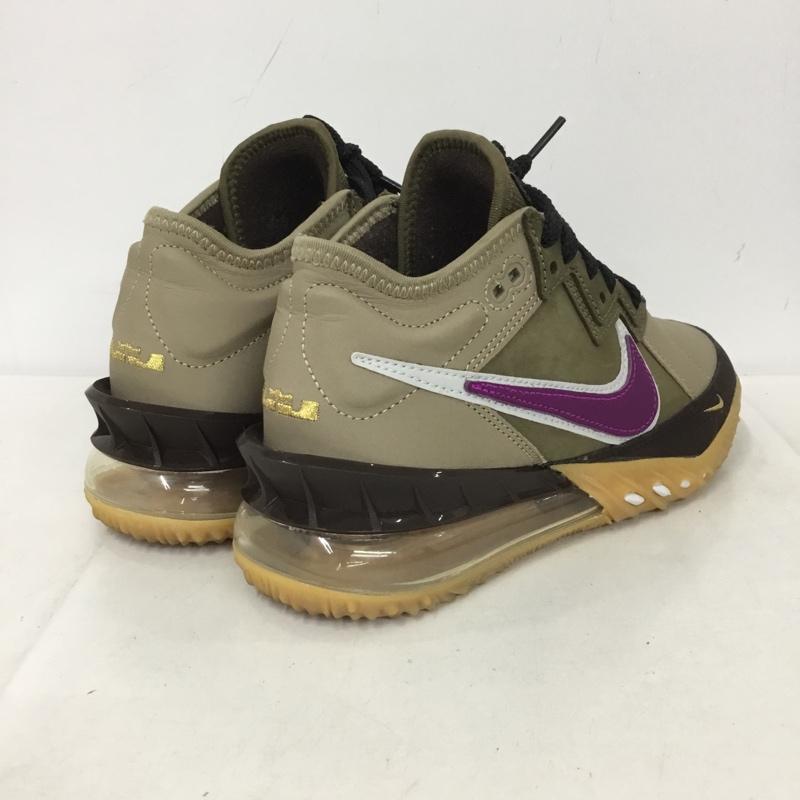 ナイキ NIKE スニーカー スニーカー CW3153-200 LEBRON 18 LOW NRG 23cm 23.0cm ロゴ、文字 ベージュ / ベージュ / X 紫 / パープル / X 茶 / ブラウン / レディース USED 古着 中古 10136923
