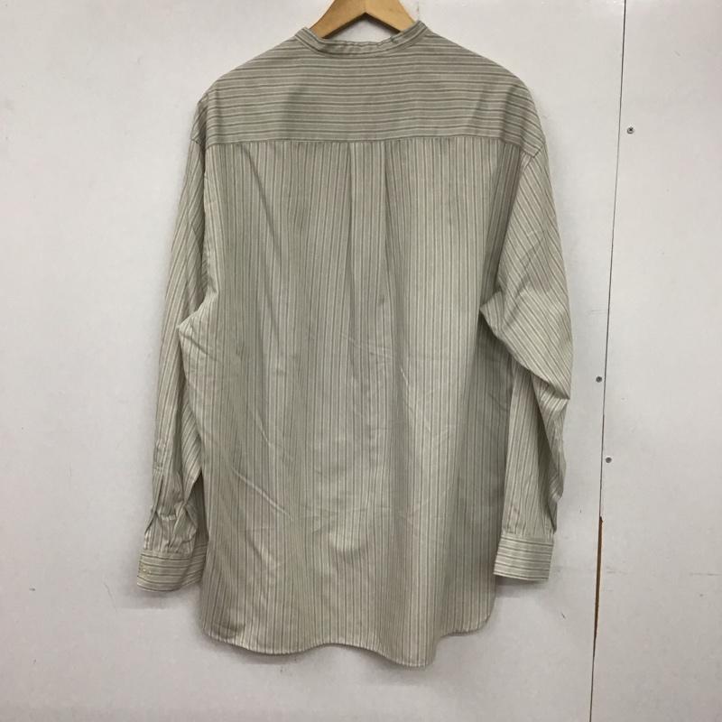 グリーンレーベルリラクシング green label relaxing シャツ、ブラウス 長袖 3211-166-2945 長袖シャツ ノーカラーシャツ ストライプシャツ XL ストライプ マルチカラー / マルチカラー / メンズ USED 古着 中古 10139006