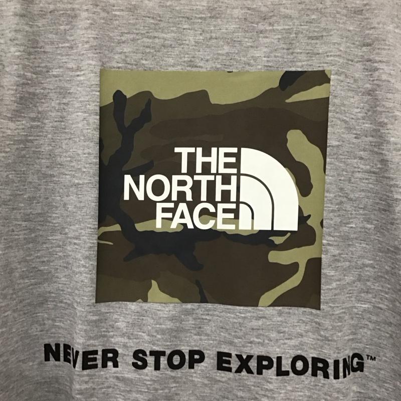 ザノースフェイス THE NORTH FACE Tシャツ 半袖 nt32158 半袖カットソー プリントTシャツ L ロゴ、文字 灰 / グレー / メンズ USED 古着 中古 10136577