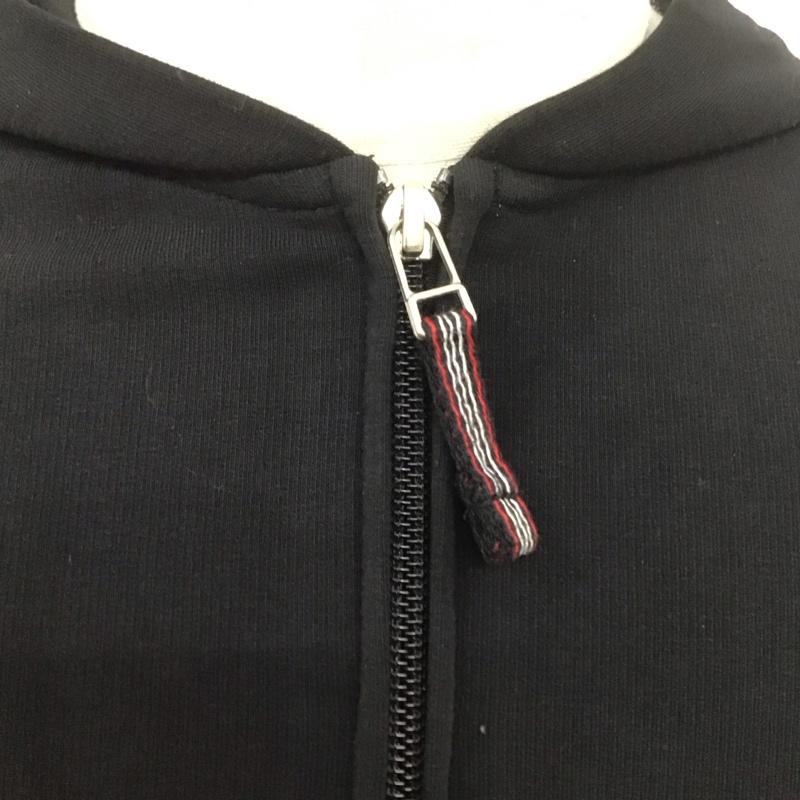 バーバリーブラックレーベル BURBERRY BLACK LABEL パーカー 長袖 ジップパーカー 2 無地 黒 / ブラック / メンズ USED 古着 中古 10126547