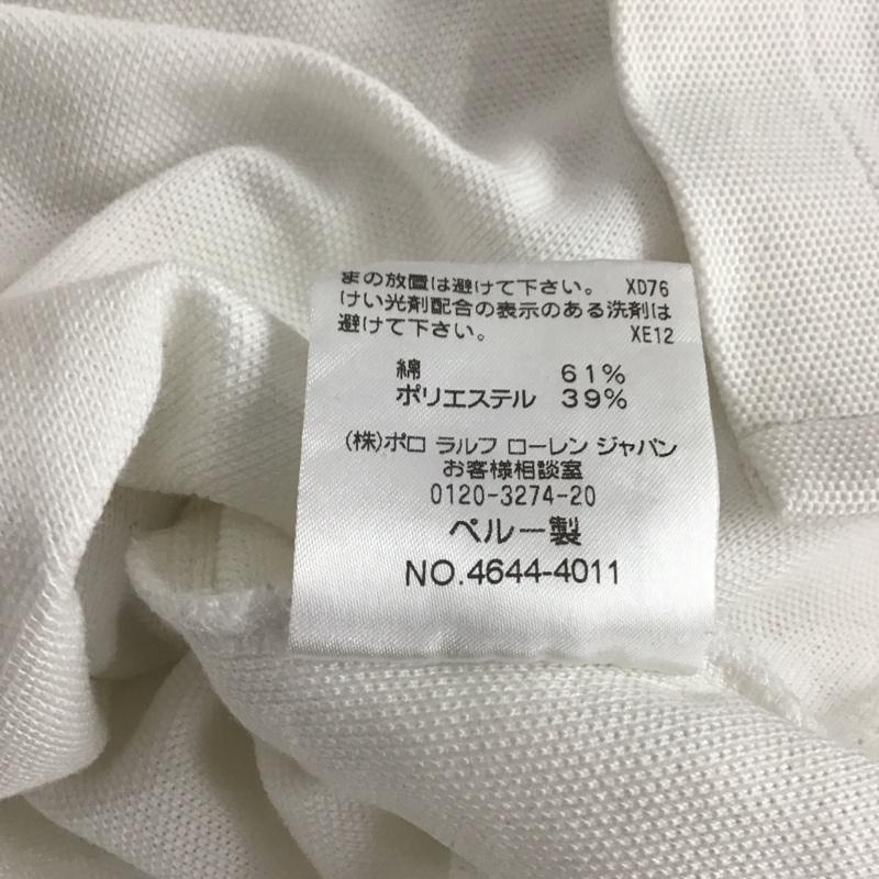 ポロゴルフラルフローレン POLOGOLF ポロシャツ 半袖 半袖ポロシャツ カラーシャツ 半袖カットソー L ロゴ、文字 白 / ホワイト / メンズ USED 古着 中古 10141861