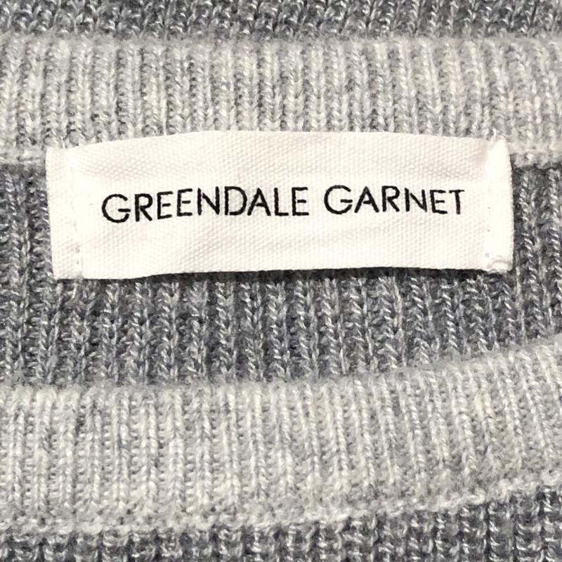 グリーンデイル ガーネット GREENDALE GARNET ニット、セーター 長袖 L 無地 灰 / グレー / レディース USED 古着 中古 10029076