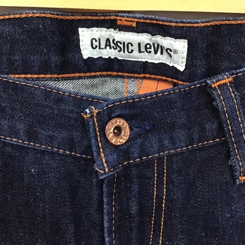 リーバイストラウスアンドコー Levi Strauss & co. パンツ デニム、ジーンズ デニムパンツ ワイドパンツ カジュアルパンツパンツ Gパン 33インチ 無地 インディゴ / インディゴ /  メンズ USED 古着 中古 10128675