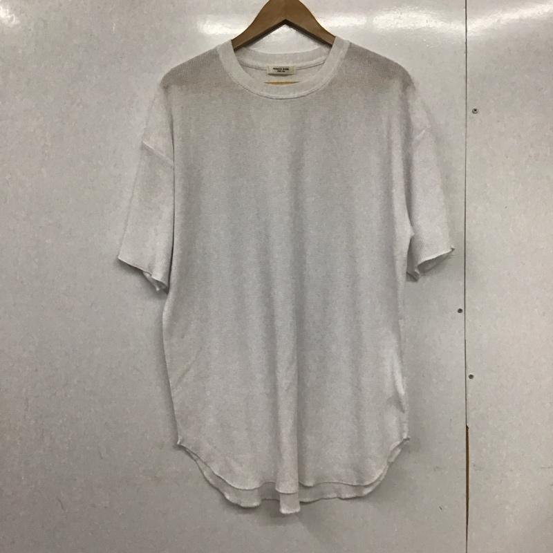 フリークスストア FREAK S STORE Tシャツ 半袖 f20-lg-062c 半袖カットソー 無地Tシャツ クルーネックカットソー ワッフル FREE 無地 白 / ホワイト / レディース USED 古着 中古 10132654