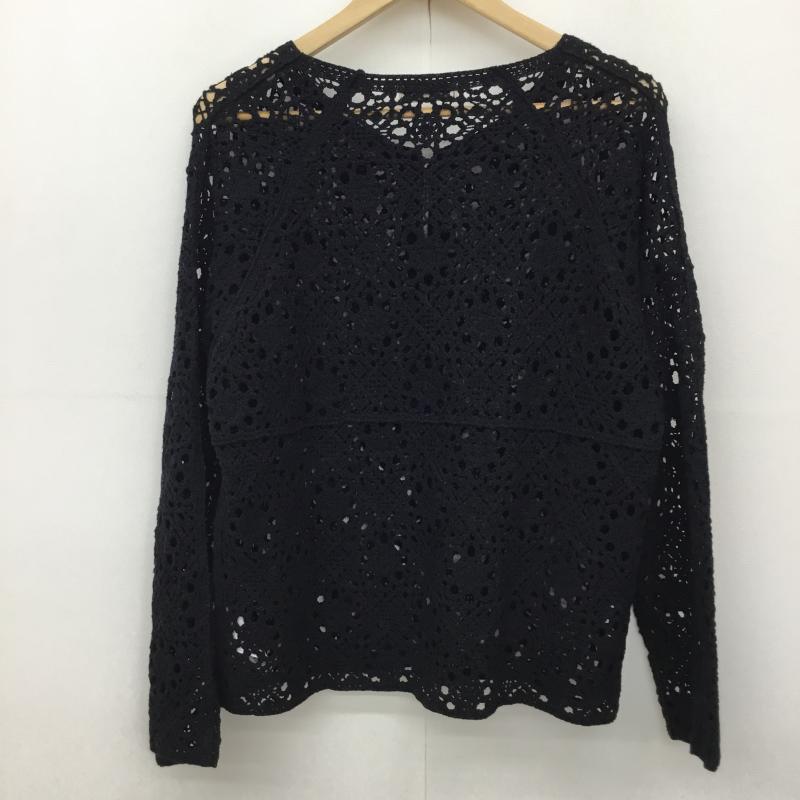 サマンサモスモス Samansa Mos2 カーディガン 長袖 FREE 花柄 黒 / ブラック / レディース USED 古着 中古 10134742