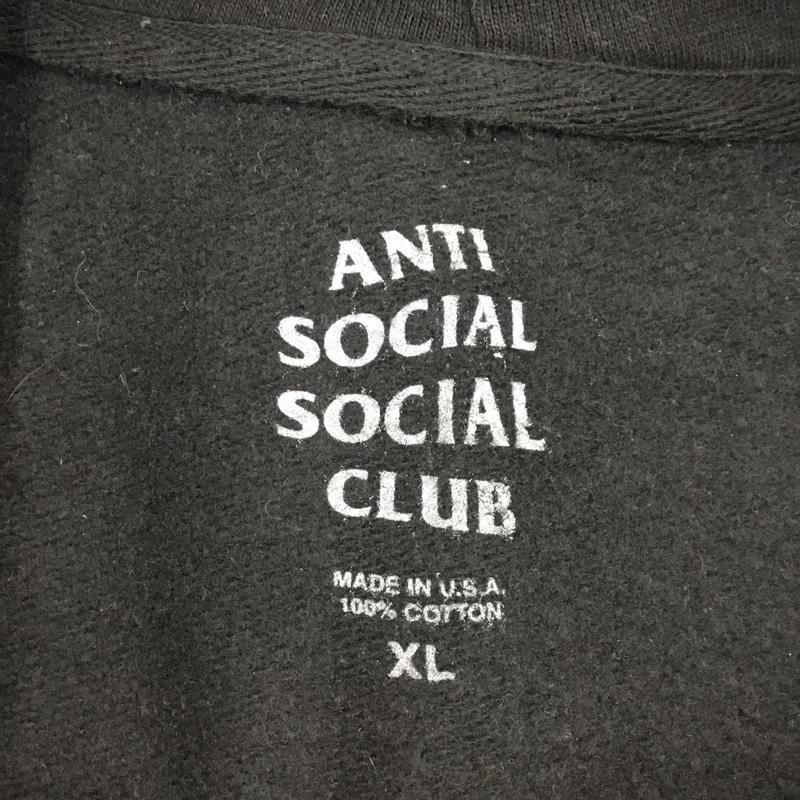 アンチソーシャルソーシャルクラブ ANTI SOCIAL SOCIAL CLUB パーカー 長袖 ss4500p プルオーバーパーカー 長袖スウェット プリントトレーナー XL プリント 黒 / ブラック / メンズ USED 古着 中古 10112419