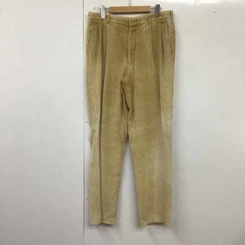 ランズエンド LANDS END パンツ ワークパンツ、ペインターパンツ ワイドパンツ コーデュロイパンツ カジュアルパンツ 33インチ 無地 ベージュ / ベージュ / メンズ USED 古着 中古 10128720