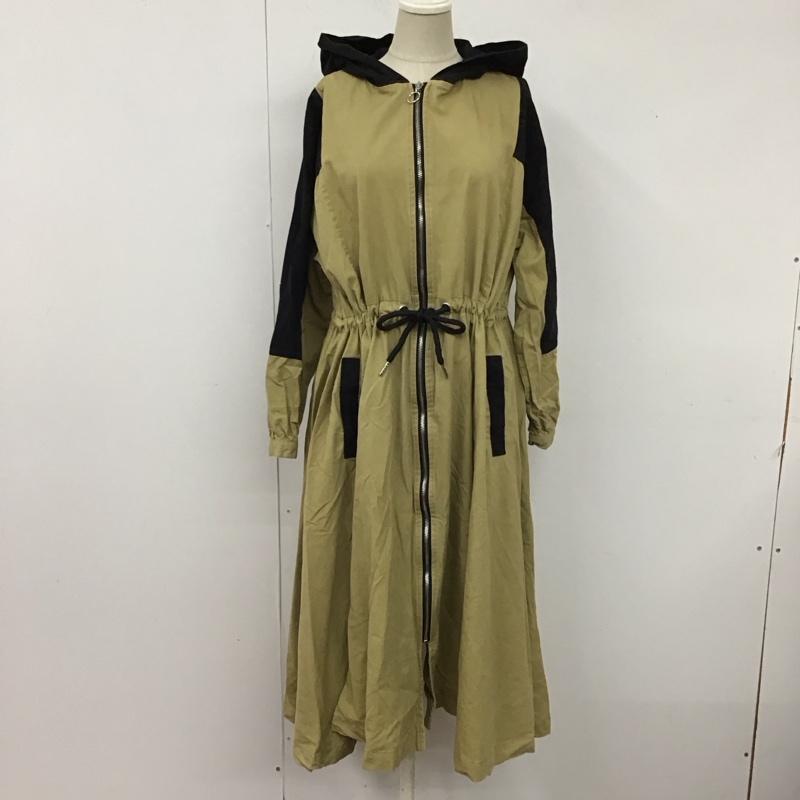 ジュエティ jouetie ジャケット、上着 ジャケット、ブレザー 081910300101-02 2WAY HOODIEワンピース ロング丈 バイカラー M 無地 黒 / ブラック / X ベージュ / ベージュ / レディース USED 古着 中古 10118799