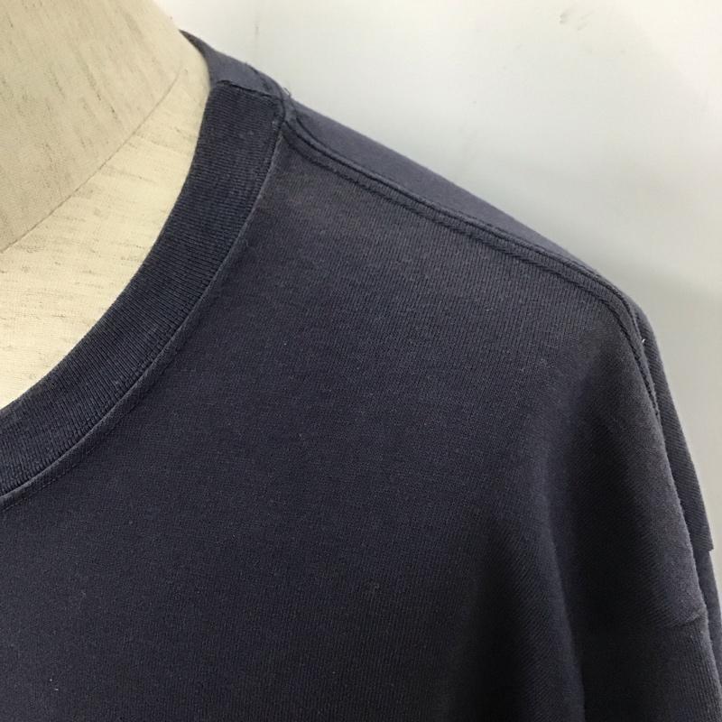 ザノースフェイス THE NORTH FACE Tシャツ 半袖 NT32349 半袖Tシャツ 半袖カットソー プリントTシャツ XL ロゴ、文字 紺 / ネイビー /  メンズ USED 古着 中古 10109771
